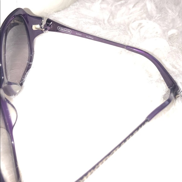 COPY - Authentic Coach purple signature sunglasses. - Picture 3 of 6